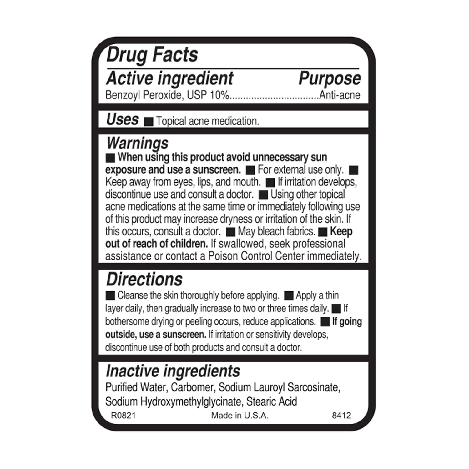 image:imageReplenix BP Acne Gel 10 Spot Treatment MedicalGrade Benzoyl Peroxide Blemish Treatment for AcneProne Skin 2 oz10 Gel