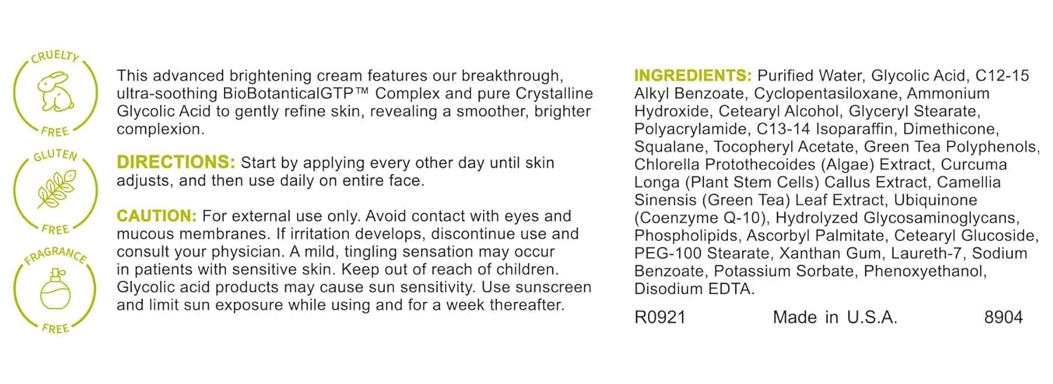 image:imageReplenix Glycolic Acid 10 Resurfacing Cream Hydrating amp Lightweight MedicalGrade Exfoliating Face Moisturizer for Skin Discoloration 17 oz10 Glycolic Acid
