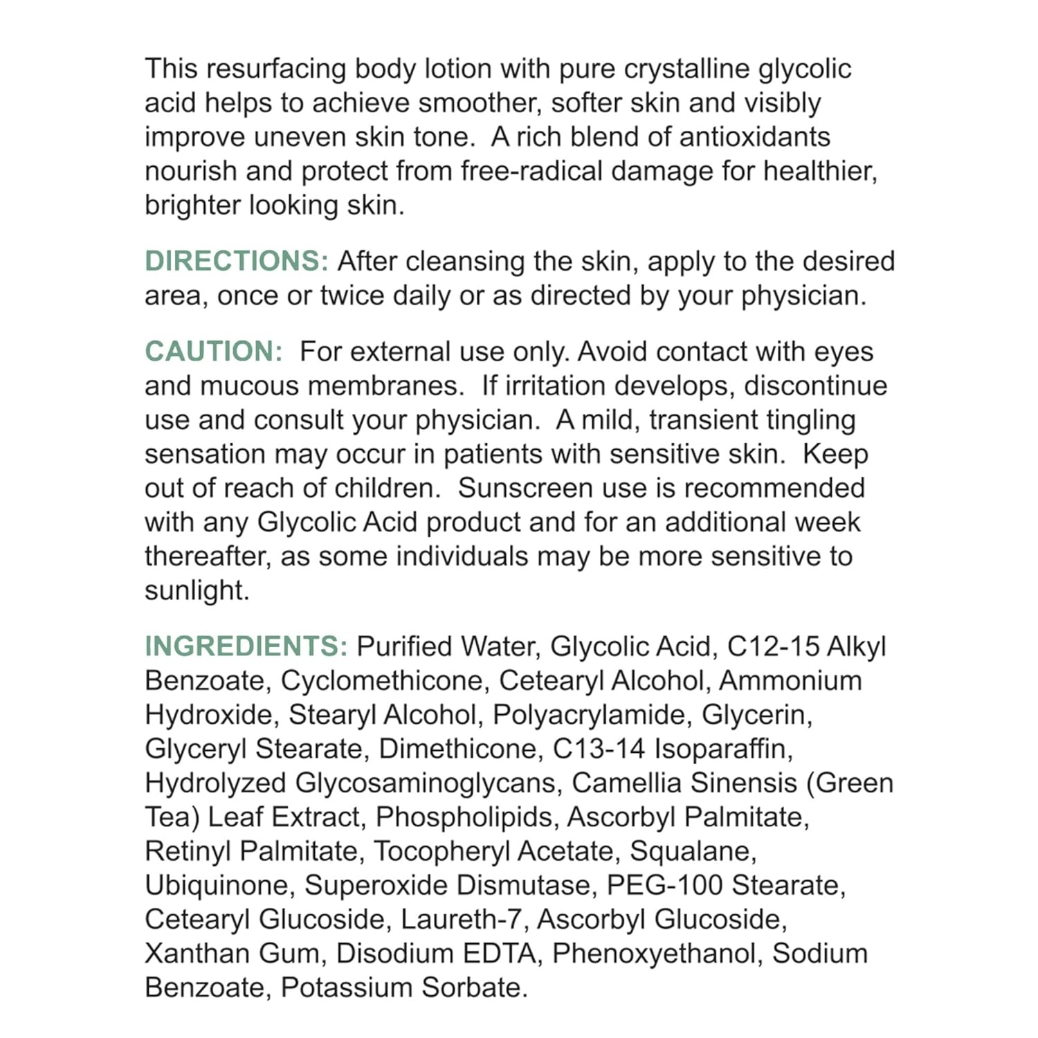 image:imageReplenix Glycolic Acid 15 Resurfacing Body Lotion MedicalGrade Brightening amp Hydrating Exfoliating Cream for Skin Discoloration amp Rough Texture 67 fl oz