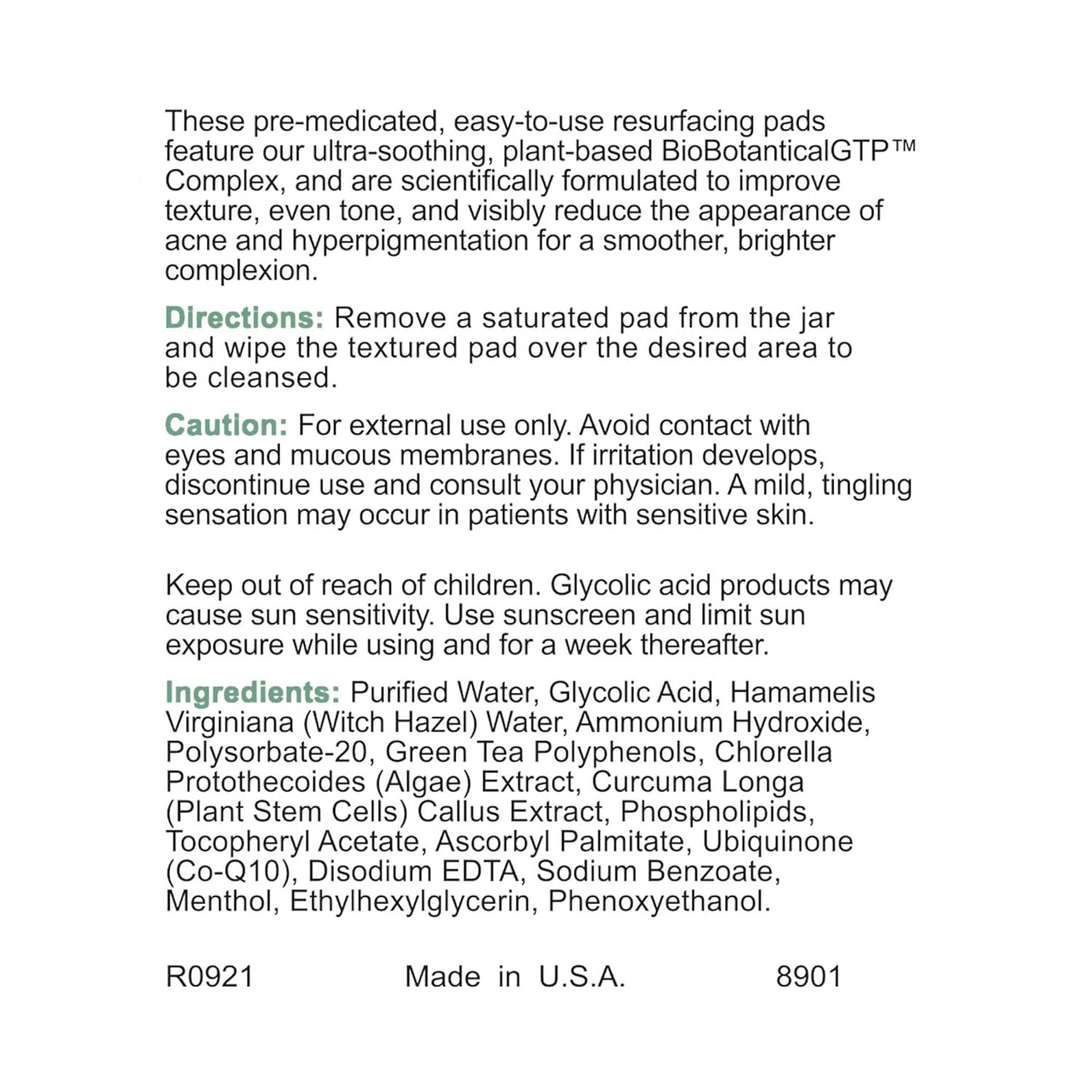 image:imageReplenix Glycolic Acid Resurfacing Skin Peel MedicalGrade Facial Peeling Pads for Discoloration amp Acne 60 ct10 Glycolic Acid