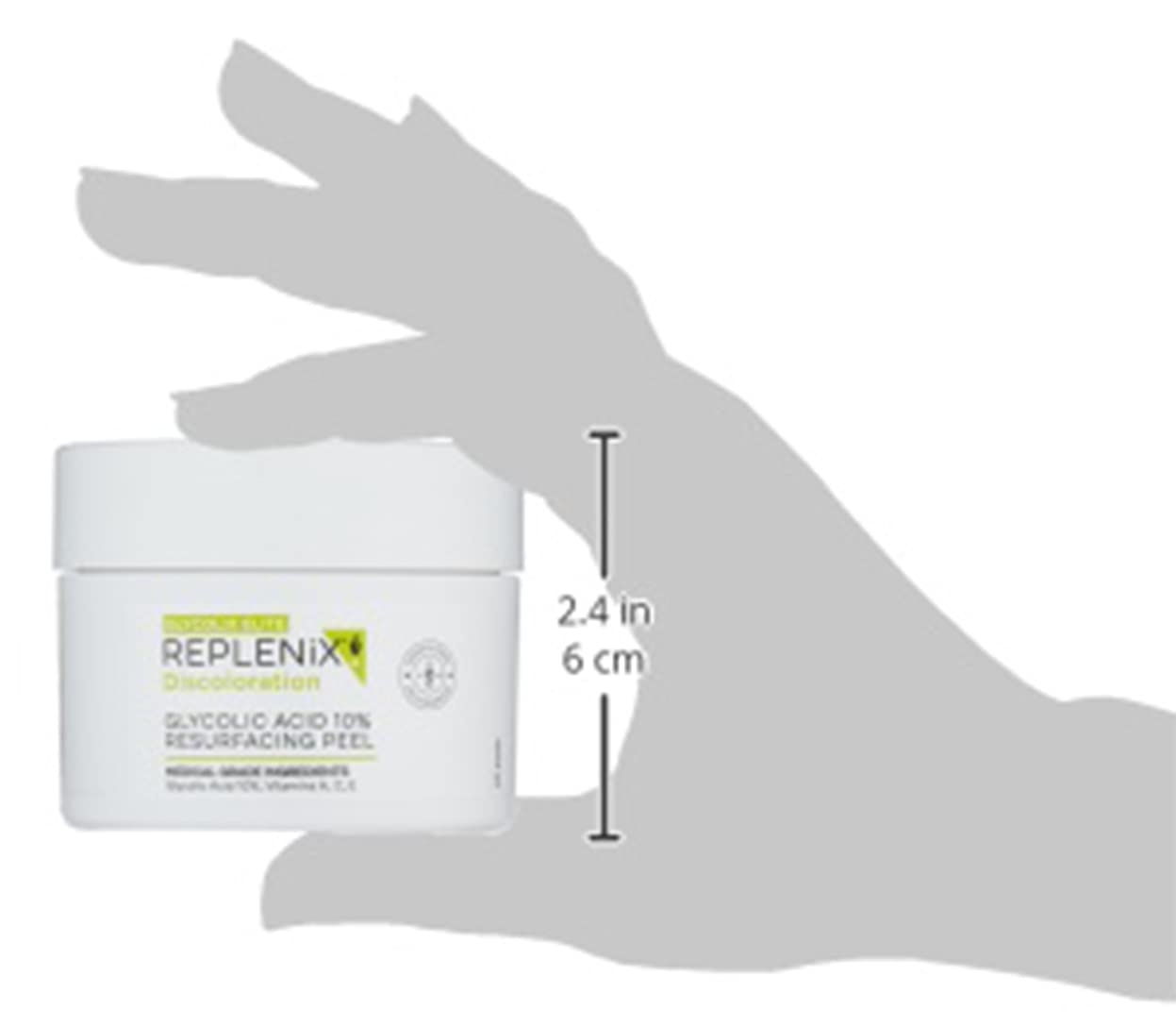 image:imageReplenix Glycolic Acid Resurfacing Skin Peel MedicalGrade Facial Peeling Pads for Discoloration amp Acne 60 ct10 Glycolic Acid