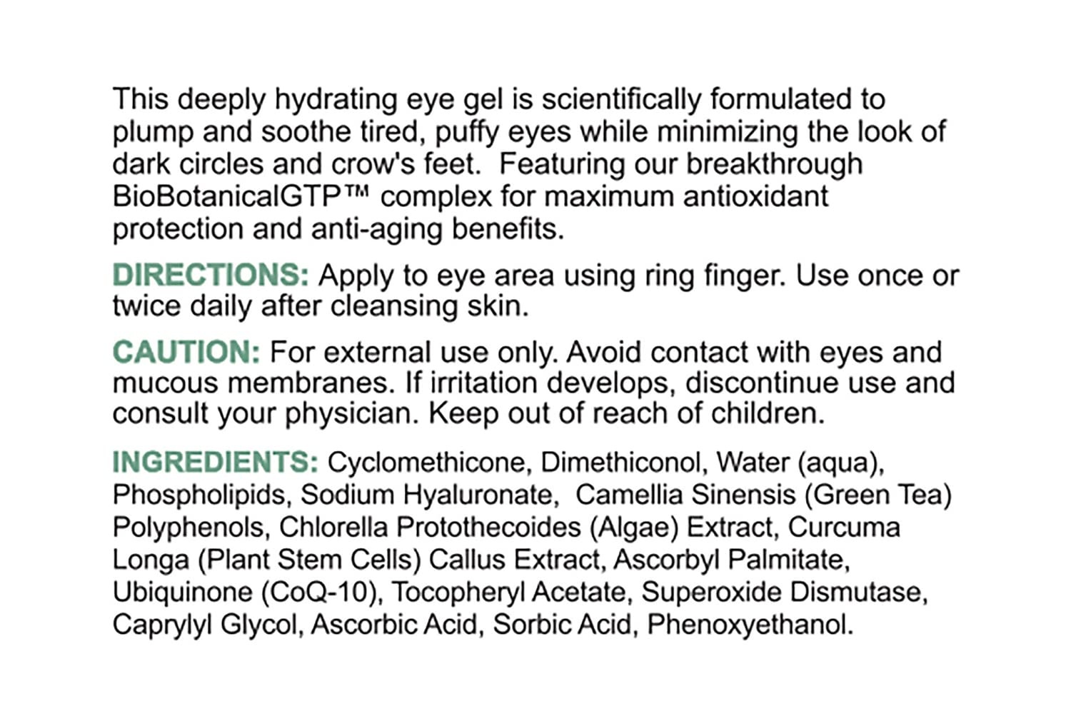 image:imageReplenix Hydrating Plumping Eye Gel Medical Grade Undereye Serum and Cream Reduces Appearance of Wrinkles and Fine Lines Hydrating 05 oz