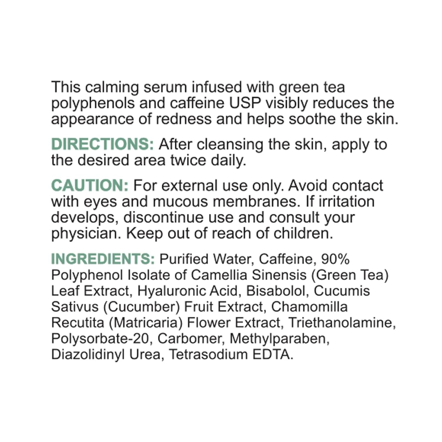 image:imageReplenix MedicalGrade Caffeine Fortified Calming Face Serum with Hyaluronic Acid for Sensitive Skin 1 Fl Oz