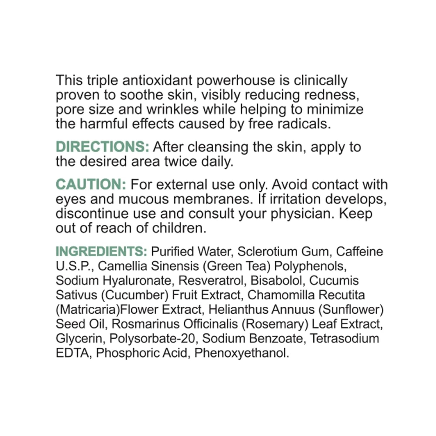 image:imageReplenix Redness Reducing Triple AOX Serum Hydrating MedicalGrade Antioxidant Facial Treatment with Soothing Green Tea for Sensitive Skin 1 fl oz