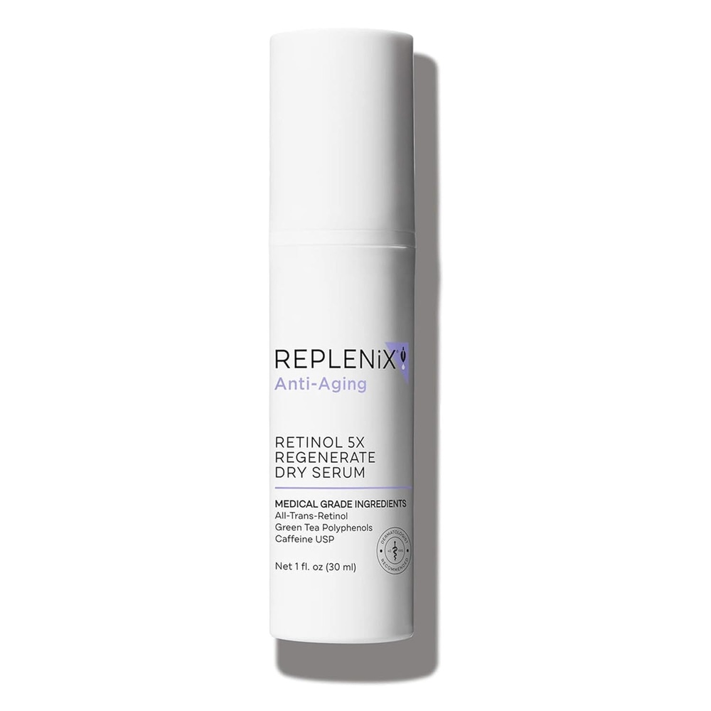 image:imageReplenix AntiAging Retinol Regenerate Dry Serum MedicalGrade QuickDrying Face Serum for Mature Skin 1 fl oz5X