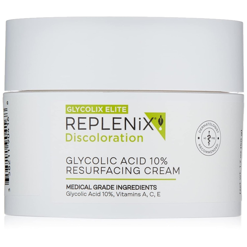 image:imageReplenix Glycolic Acid 10 Resurfacing Cream Hydrating amp Lightweight MedicalGrade Exfoliating Face Moisturizer for Skin Discoloration 17 oz10 Glycolic Acid