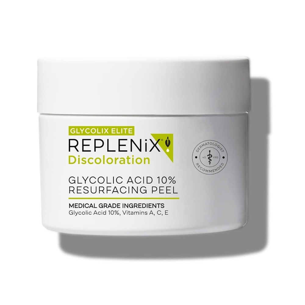 image:imageReplenix Glycolic Acid Resurfacing Skin Peel MedicalGrade Facial Peeling Pads for Discoloration amp Acne 60 ct10 Glycolic Acid