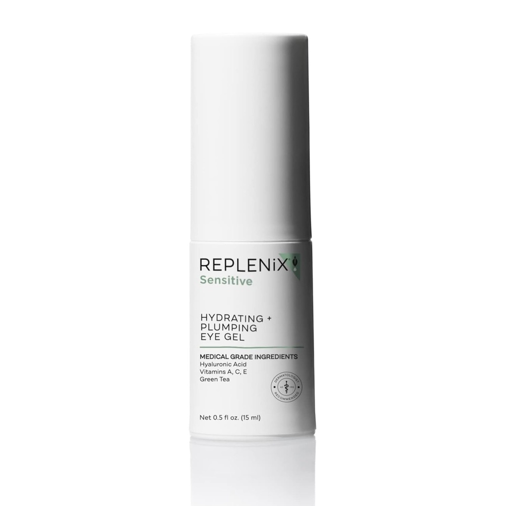 image:imageReplenix Hydrating Plumping Eye Gel Medical Grade Undereye Serum and Cream Reduces Appearance of Wrinkles and Fine Lines Hydrating 05 oz