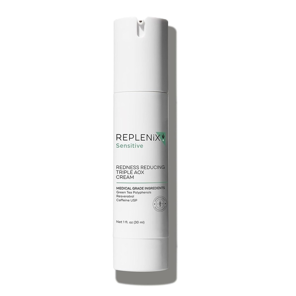 image:imageReplenix Redness Reducing Triple AOX Cream Hydrating MedicalGrade Antioxidant Facial Treatment with Soothing Green Tea for Sensitive Skin 1 fl oz