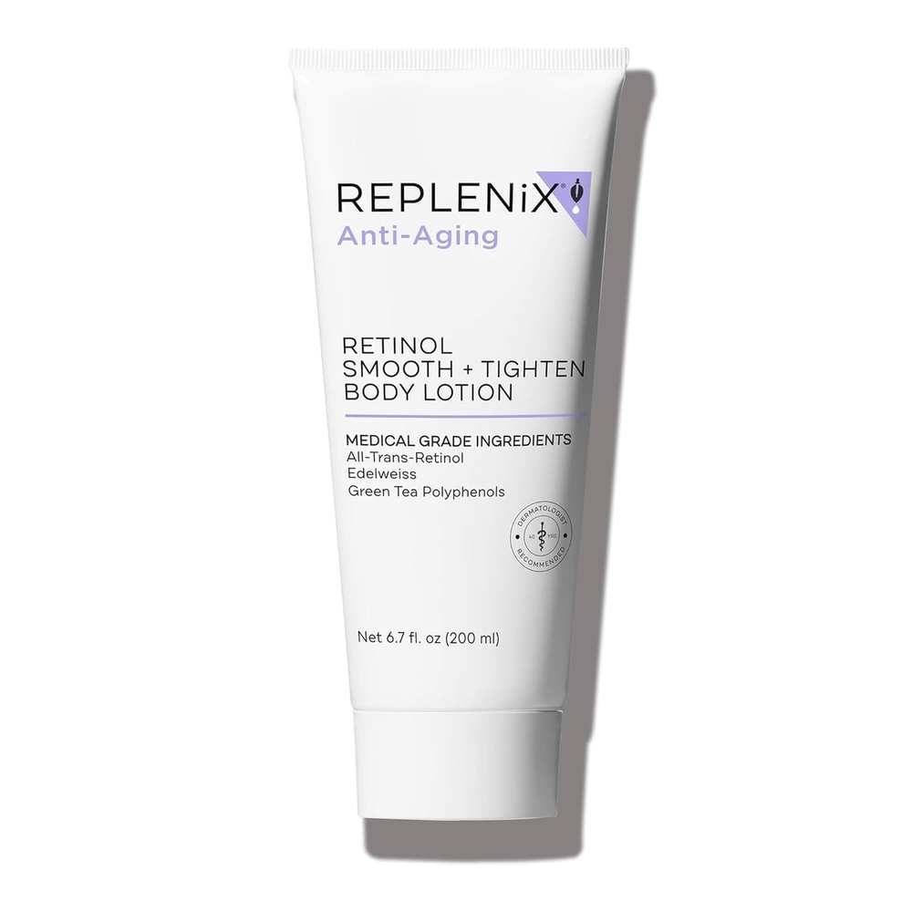 image:imageReplenix Retinol Smooth Tighten Body Lotion MedicalGrade AntiAging Brightening Body Cream for Cellulite amp Sagging Skin 67 fl oz7 ounce Pack of 1