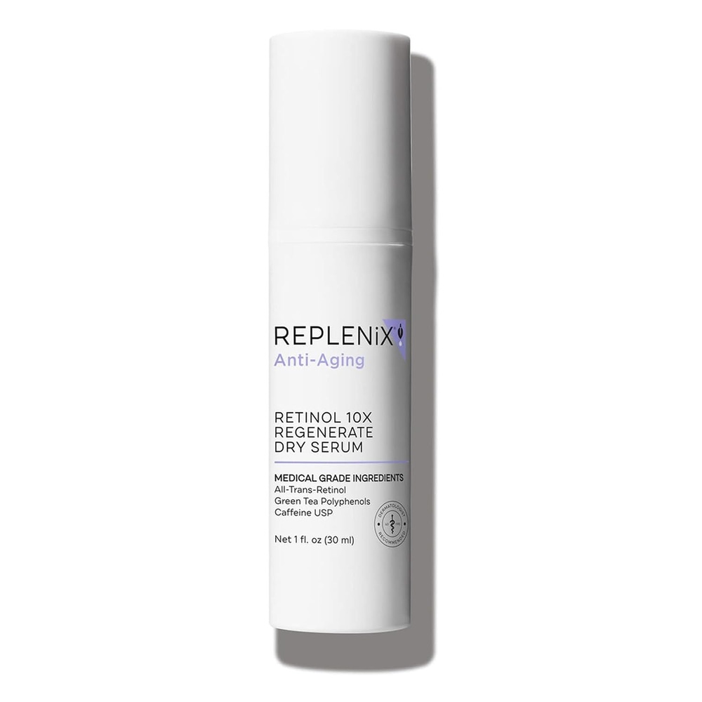 image:imageReplenix AntiAging Retinol Regenerate Dry Serum MedicalGrade QuickDrying Face Serum for Mature Skin 1 fl oz10X